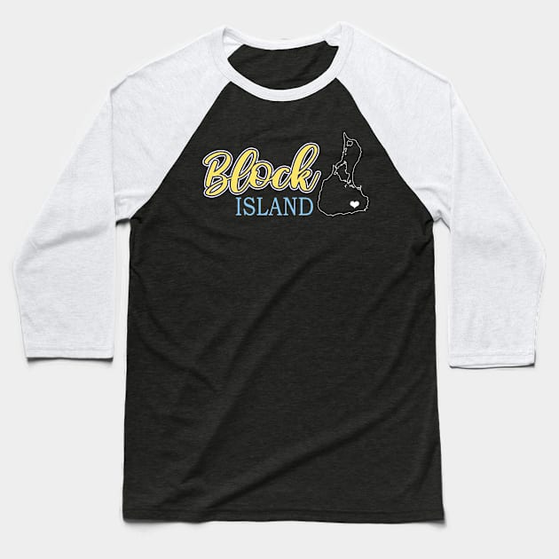 Block Island Gifts Baseball T-Shirt by 3QuartersToday